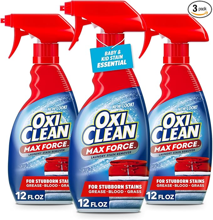 OxiClean Max Force Laundry Stain Remover Spray, Newborn & Baby Essentials by OxiClean