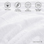 LANE LINEN Set of 4 Bath Towel - Image 6