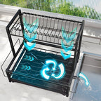 Simple Trending Dish Drying Rack, 2-Tier Dish Rack - Image 8
