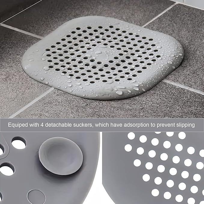 2 Pieces Shower Drain Hair Catcher Bathtub Stopper Home Drain Protectors Drain - Image 5