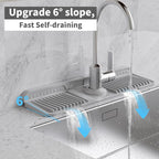WAFT YEARN 17X5 Inch Silicone Durable Faucet Mat Kitchen Sink Splash Guard - Image 3