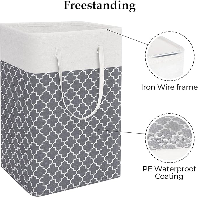 StorageRight Laundry Basket Hamper Large Collapsible Laundry Hamper - Image 3