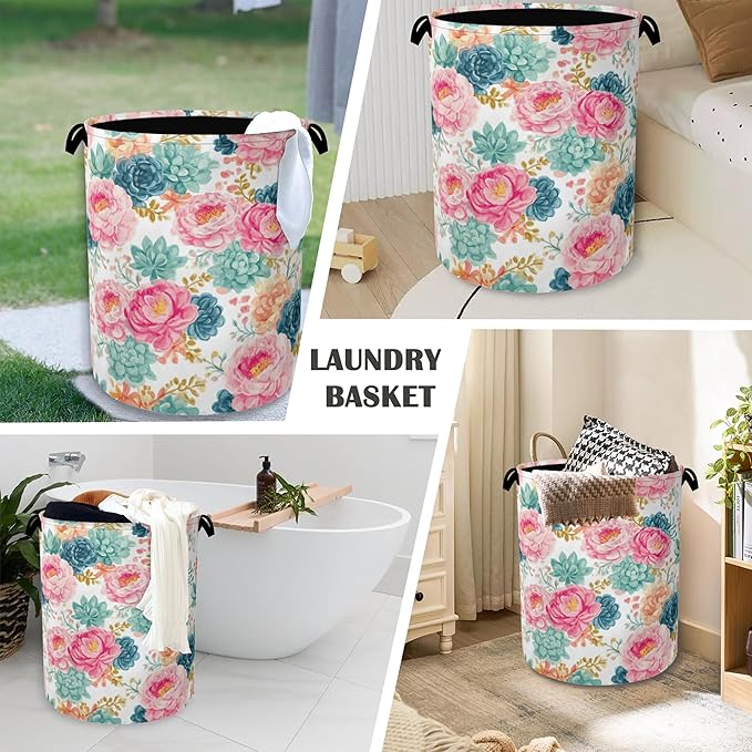 Succulent Plant Laundry Basket - Image 4