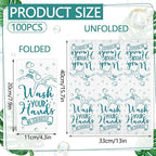 100 Pcs Disposable Hand Towels for Bathroom Paper Towels for Guests 3 Ply Wash - Image 2