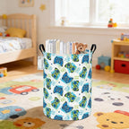 FANKANG Storage Basket, Nursery Hamper Canvas Laundry Basket Foldable - Image 5