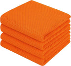 Homaxy 100% Cotton Waffle Weave Kitchen Dish Towels, Ultra Soft Absorbent Quick by Homaxy