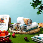 Boyiee Set of 6 Camping Kitchen Towels White Absorbent Dishcloth Bonfire Tent - Image 7