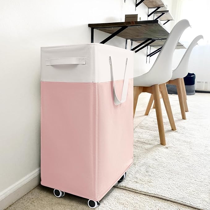 Goodpick Laundry Basket with Wheels 2-Pack, 75L Tall Clothes Hamper, Large - Image 8