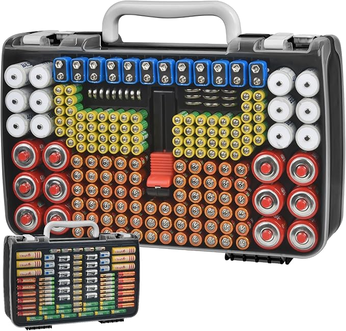 Battery Organizer Storage Holder Case by XUERDON
