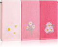 Daisy Floral Hand Towels Farmhouse Pink Daisy Bathroom Decor 14x29 Inch by Tingjoo
