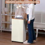 Laundry Basket with Wheels, 110L Clothes Hamper - Image 6