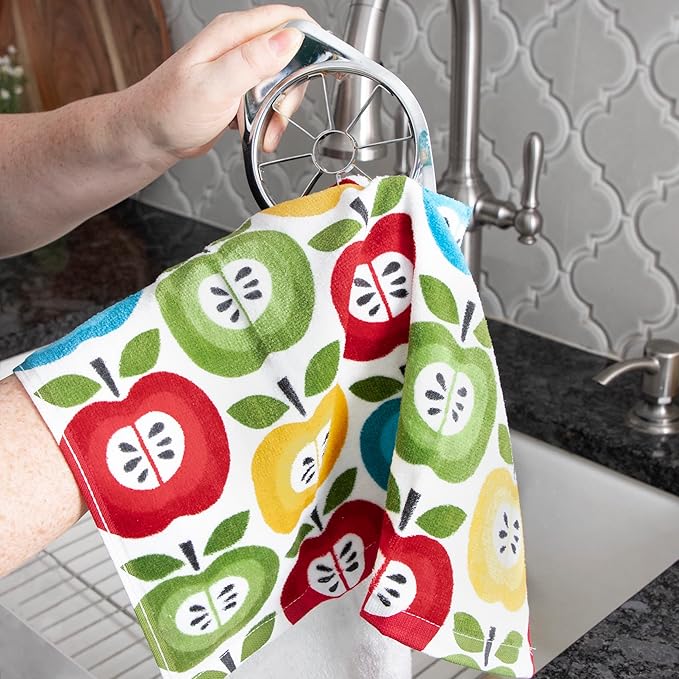 T-Fal Fiber Reactive Print Kitchen Towels: Highly Absorbent, Super Soft - Image 4