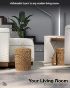 BLUEWEST 3 Gallons Wicker Trash Can - Image 8