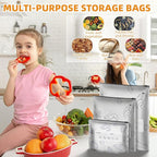 30PCS Reusable Aluminum Foil Sealable Storage Bags, 2025 New Resealable Vacuum - Image 6