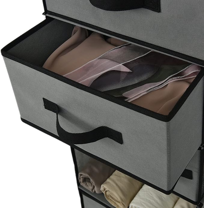 GRANNY SAYS 6-Shelf Hanging Closet Organizer, Separable to 2 Pack 3-Shelf - Image 8