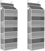 2 Pack Over The Door Organizer, Hanging Storage Organizer by SpaceHacks