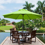 Sunnyglade 9' Patio Umbrella Outdoor Table Umbrella with 8 Sturdy Ribs (Grass Green) - Image 6