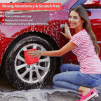 HOMERHYME Microfiber Cleaning Cloth, 200 Pack Red Cleaning Rags Microfiber - Image 5