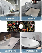 Patterned Sink Faucet Mat Kitchen Splash Guard Super Absorbent Drying Mat - Image 6