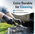 Nitrile Gloves Disposable Latex Free, 4 Mil Black Food Grade Powder Free Rubber - Image 3