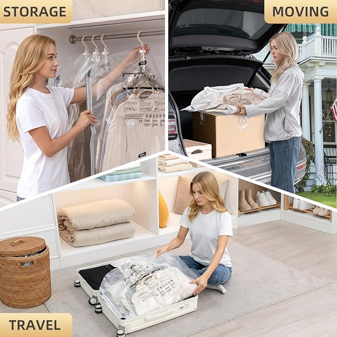 TAILI Hanging Vacuum Storage Sealer Bags Space Saver Bag - Image 9