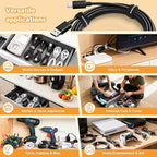 70 Pack Black Cable Ties Assorted Sizes - Image 8
