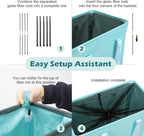 Odonata Slim Laundry Hamper Handles Collapsible Laundry Basket Thin Dirty - Image 3