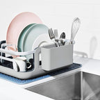 OXO Good Grips Extendable Over-The-Sink Aluminum Drying Dish Rack - Image 6