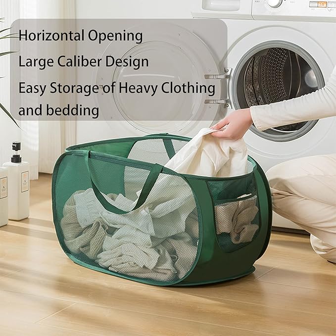 4 Pcs pop up laundry hamper Sturdy Large Capacity collapsible laundry basket - Image 3