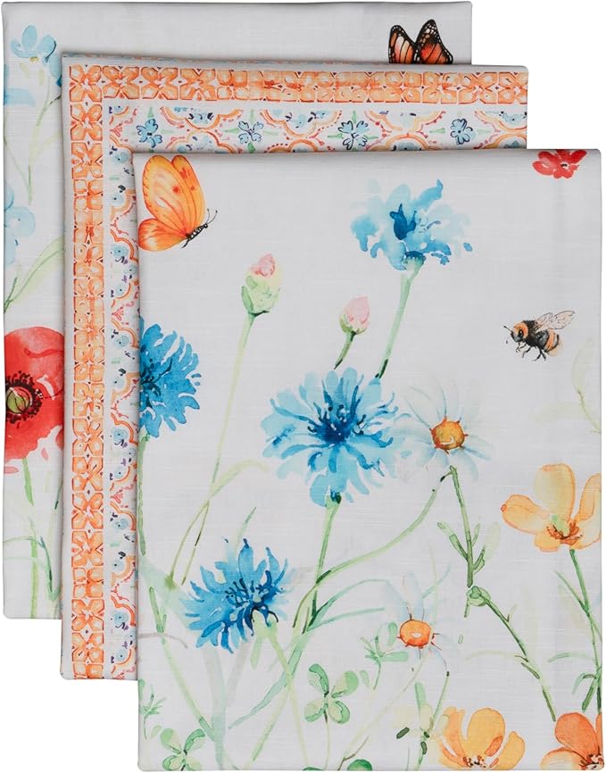 Maison d' Hermine Kitchen Towels Set of 3 100% Cotton 27.50" x 20" Reusable by MaisondHermine