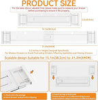 Yieach 12Pack 3.2 Inch Shallow Acrylic Drawer Dividers - Image 3