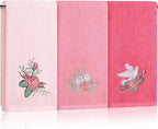 Rose Floral Hand Towels Farmhouse Pink Rose Bathroom Decor 14x29 Inch by Tingjoo