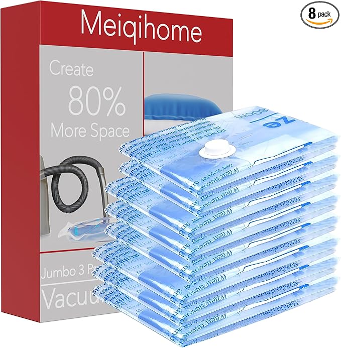 MEIQIHOME Vacuum Storage Bags, Space Saver Sealer Bags, Vacuum seal bags by MEIQIHOME