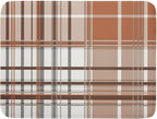 Brown White Buffalo Plaid Dish Drying Mat 18 x 24 Inch by APORTT