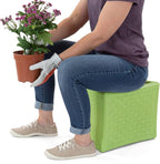 Simplay3 Handy Home 3-Level Heavy Duty Work/Garden Seat - 12" x 15" x 9" - Green, Made in USA - Image 4