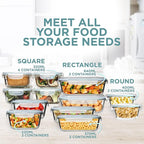 Razab 24 Pc Airtight Glass Food Storage Containers - Image 7