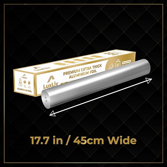 Extra Wide Aluminum Foil Roll Heavy Duty – 18in x 131ft Length 20 Micron thick - Image 6
