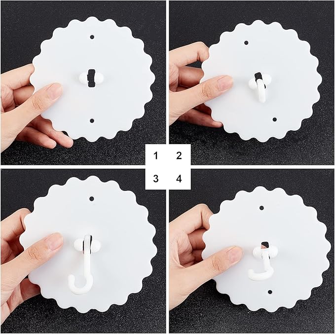 GORGECRAFT 2 Set Ceiling Mosquito Net Hooks Bunk Bed Hanger Dome Hook Super - Image 4