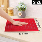 Homaxy 100% Cotton Terry Kitchen Dish Cloths, Ultra Soft and Absorbent Dish - Image 5