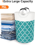 Large Laundry Basket Laundry Hamper Bag Washing Bin Clothes Bag Collapsible Tall - Image 5