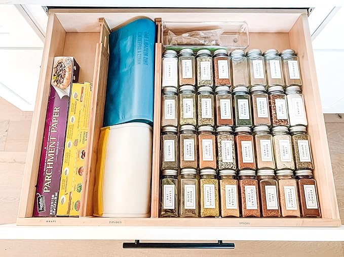 Lipper International Bamboo Kitchen Drawer Dividers - Image 7