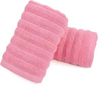 Jacquotha 2-Pack Hand Towels for Bathroom Ribbed – Cotton Face Towel for Women by Jacquotha