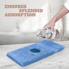White Classic Wealuxe Light Blue Washcloths 24 Pack - Image 5