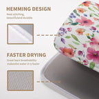 Spring Floral Dish Drying Mat Flowers Summer Kitchen Mat Dish Drying Pad - Image 3