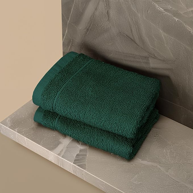 Tens Towels Pack of 12 Washcloths, 12 x 12 Inches, Lighter Weight, Quick to Dry - Image 2