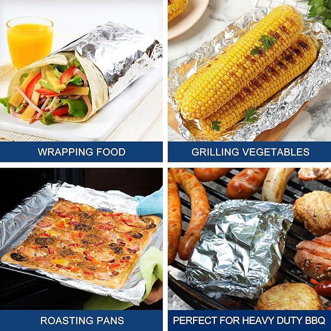 4 Count Heavy Duty Aluminum Foil Roll - Image 2