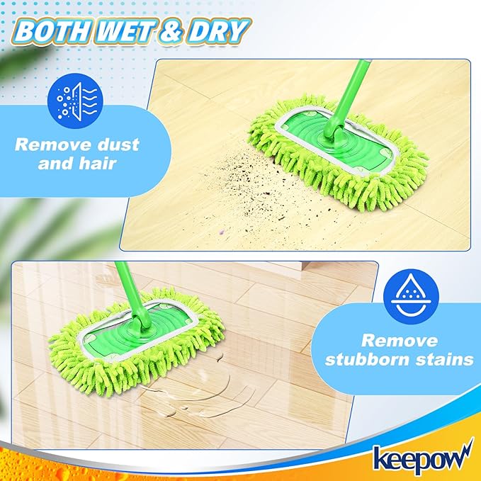 KEEPOW Reusable Microfiber Mop Pads Compatible - Image 6