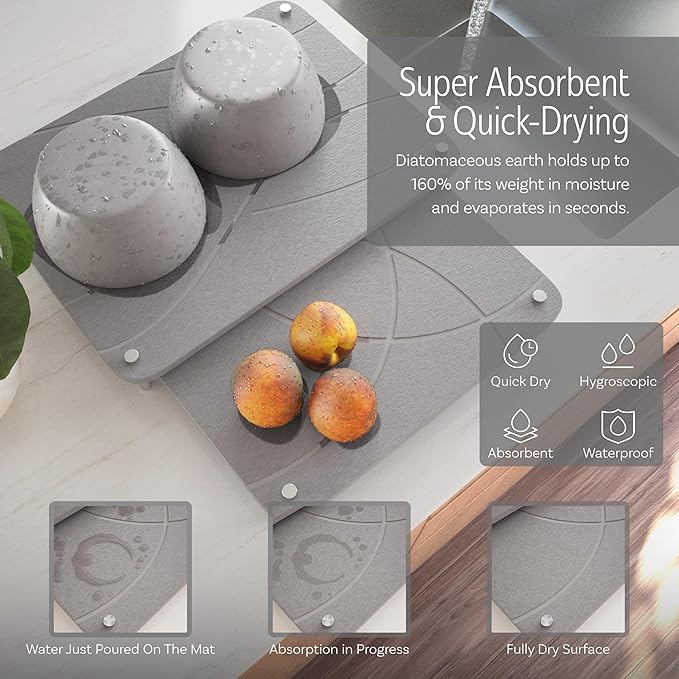 Nested Dish Drying Stone Mat - Image 6
