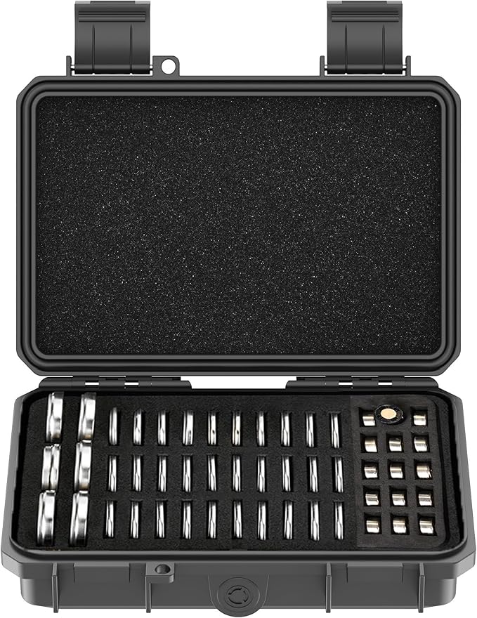 KIWIFOTOS 65 Slots Coin Cell Battery Case by KIWIFOTOS