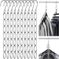 NiHome Clothing Chain Hanger 10-Pack, Metal Closet Organizer Space Saving by NiHome